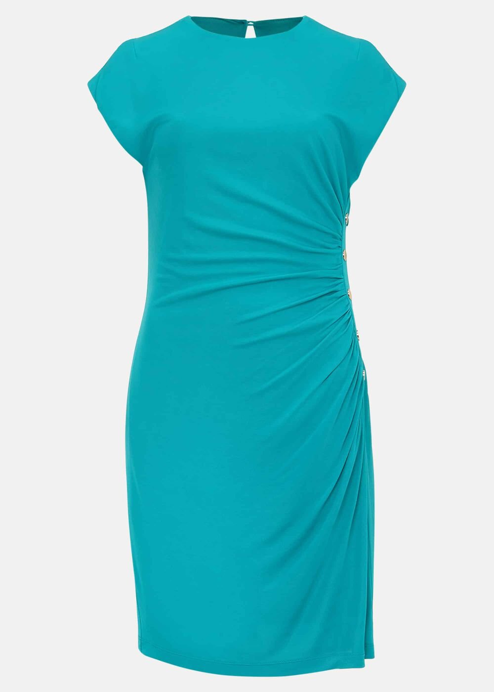 Kimi Stud Jersey Dress Teal
