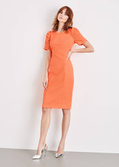 Ella-Mai Fitted Dress Coral