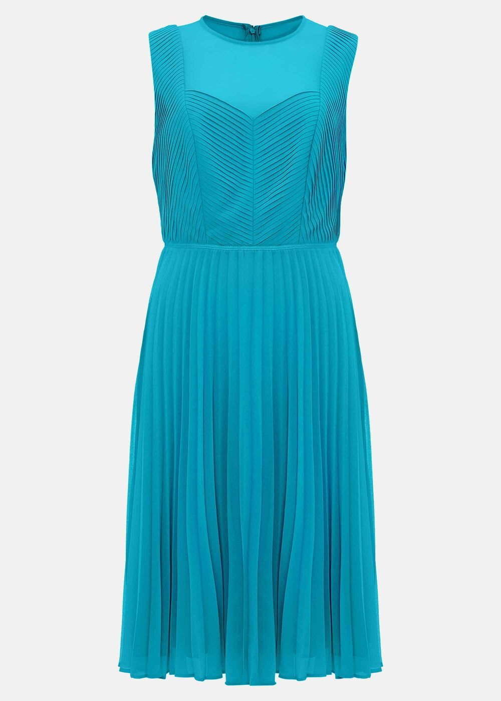Edythe Pleat Dress Turquoise