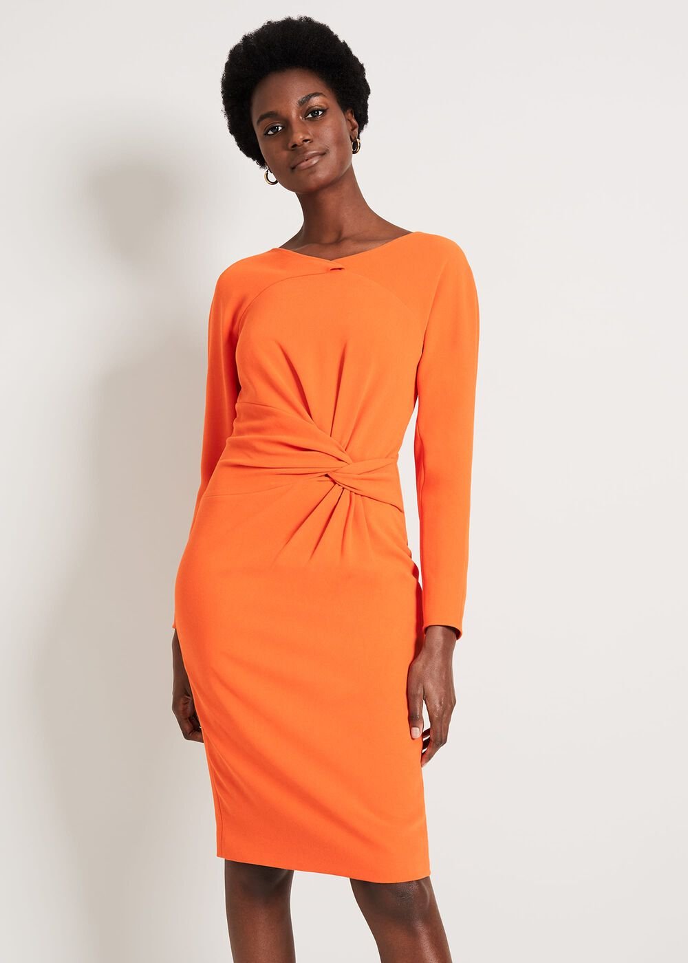 Valo Batwing Dress Orange