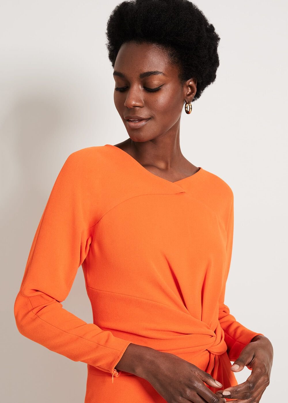 Valo Batwing Dress Orange