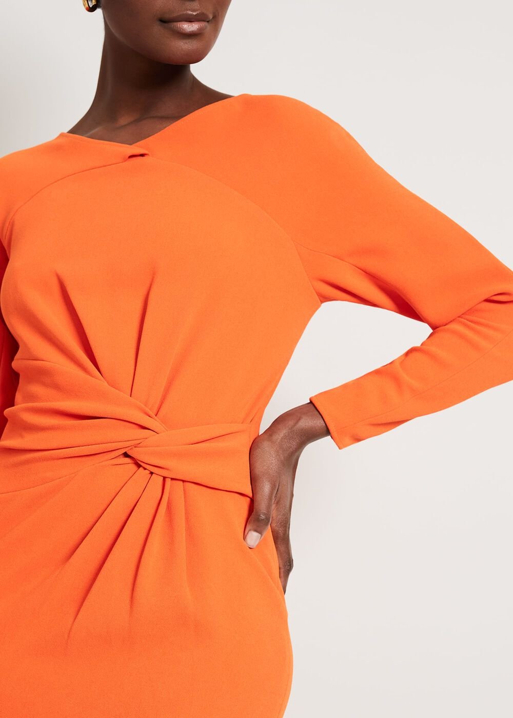 Valo Batwing Dress Orange