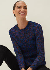 Talia Animal Top Multi-Coloured