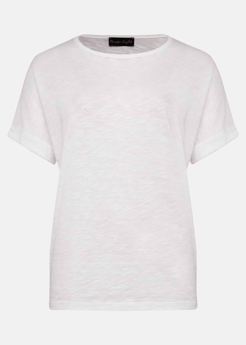 Elspeth Round Neck Top White
