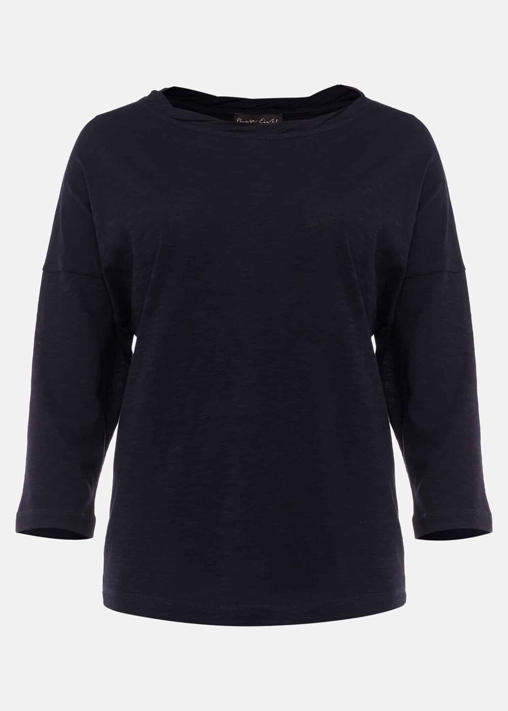 Belle Twist Neck Top Navy
