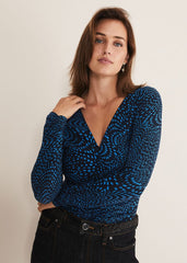 Pinna Ruched Top Cobalt/Navy