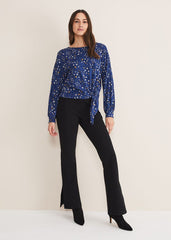 Felisity Star Tie Top Blue