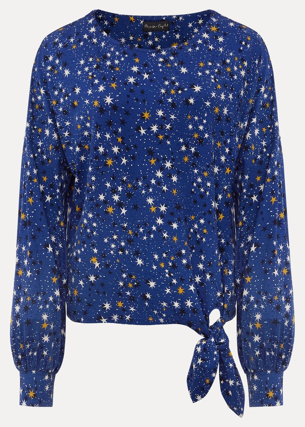 Felisity Star Tie Top Blue