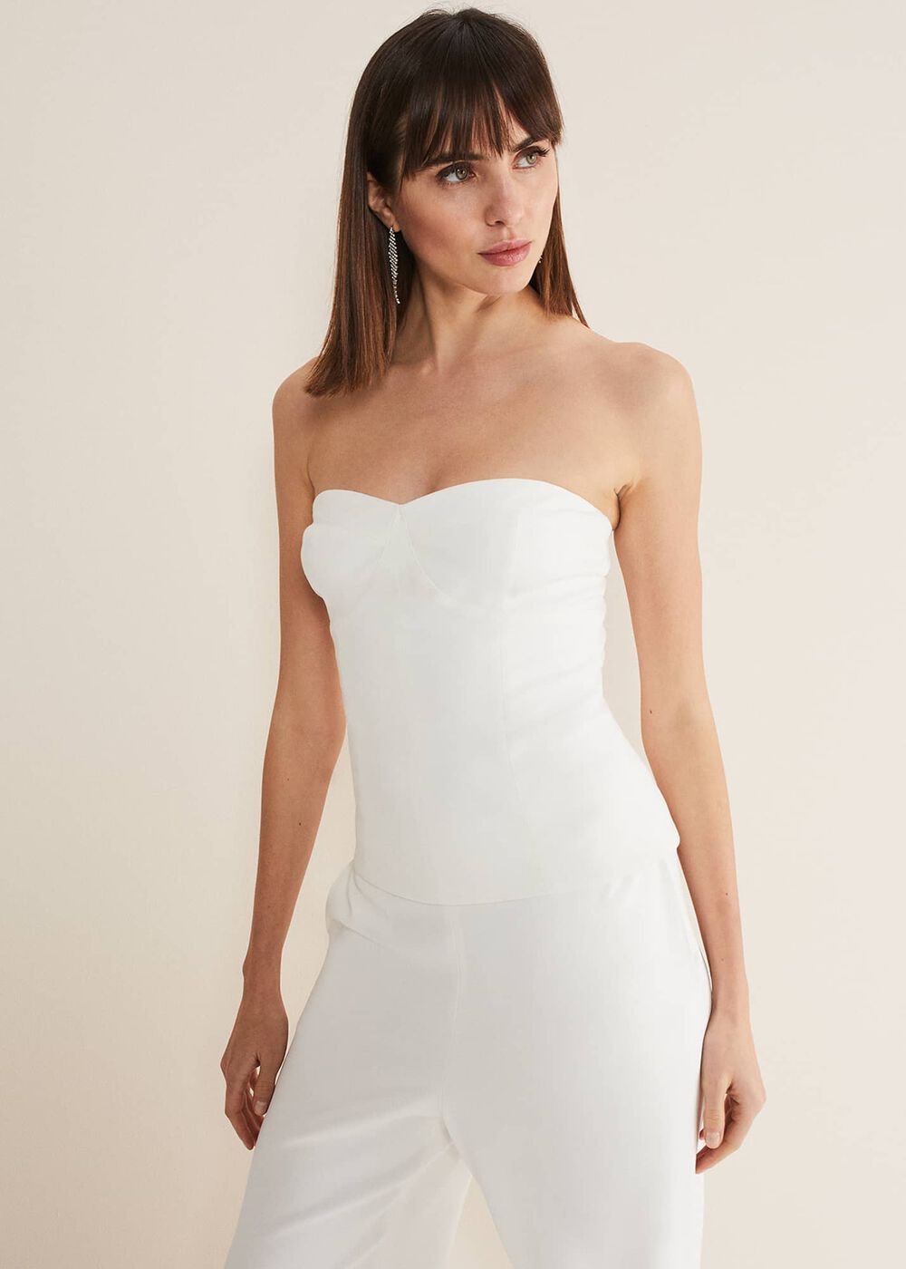 Lohra Corset Top White