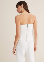 Lohra Corset Top White