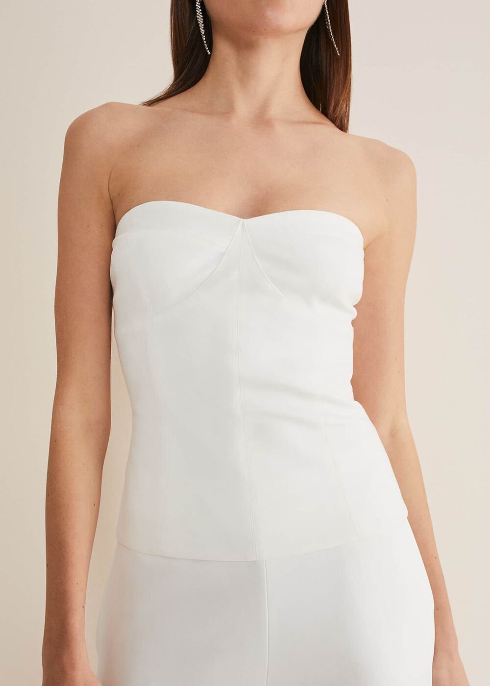 Lohra Corset Top White
