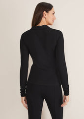 Violla Ruched Top Black