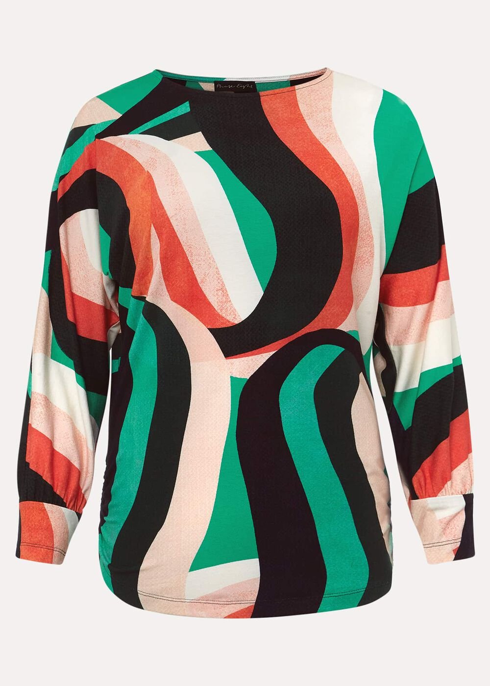 Nathalie Swirl Print Top Multi-Coloured