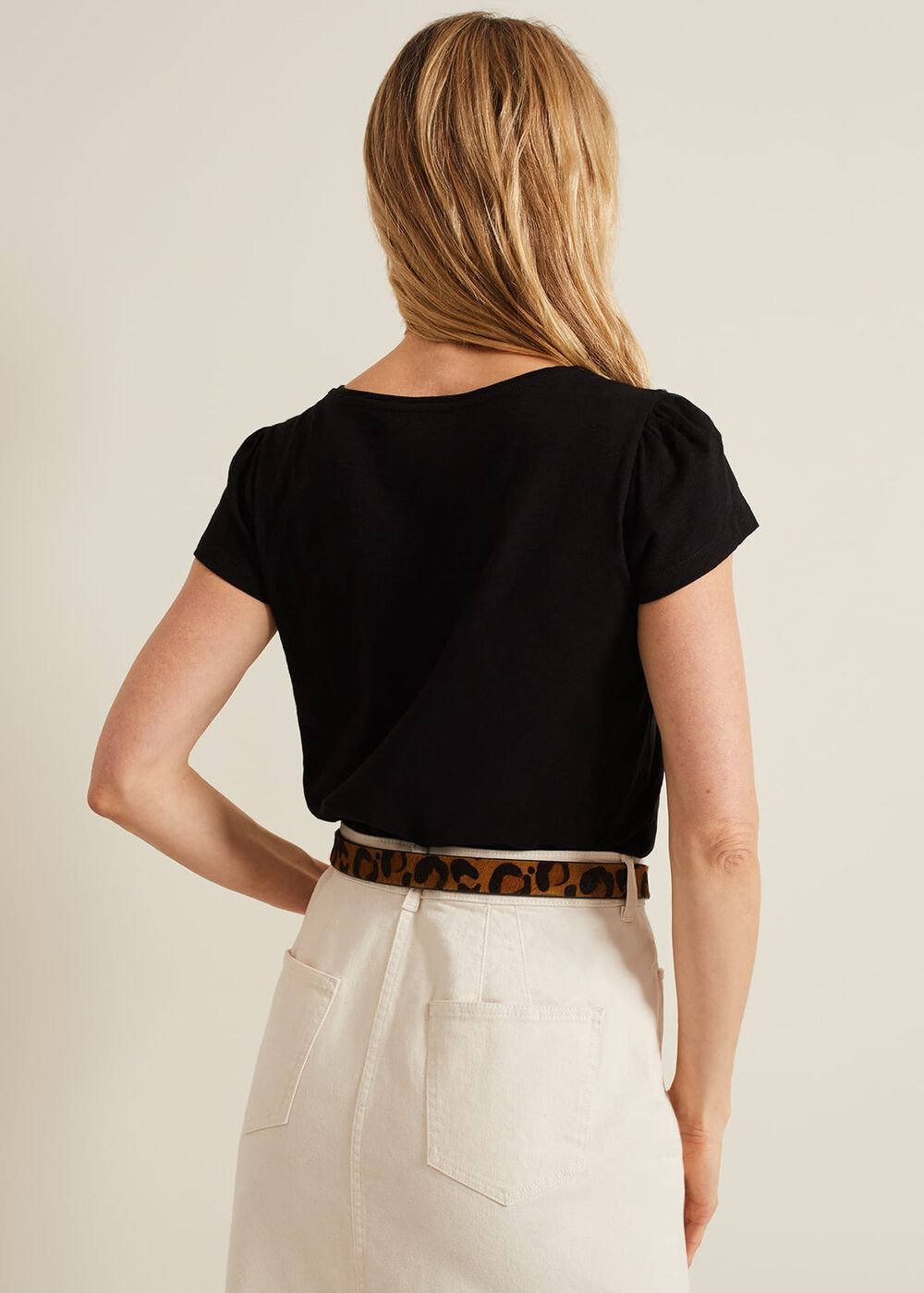 Bella Square Neck Top Black