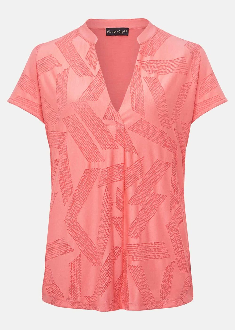 Mylah Burnout Abstract Top Apricot