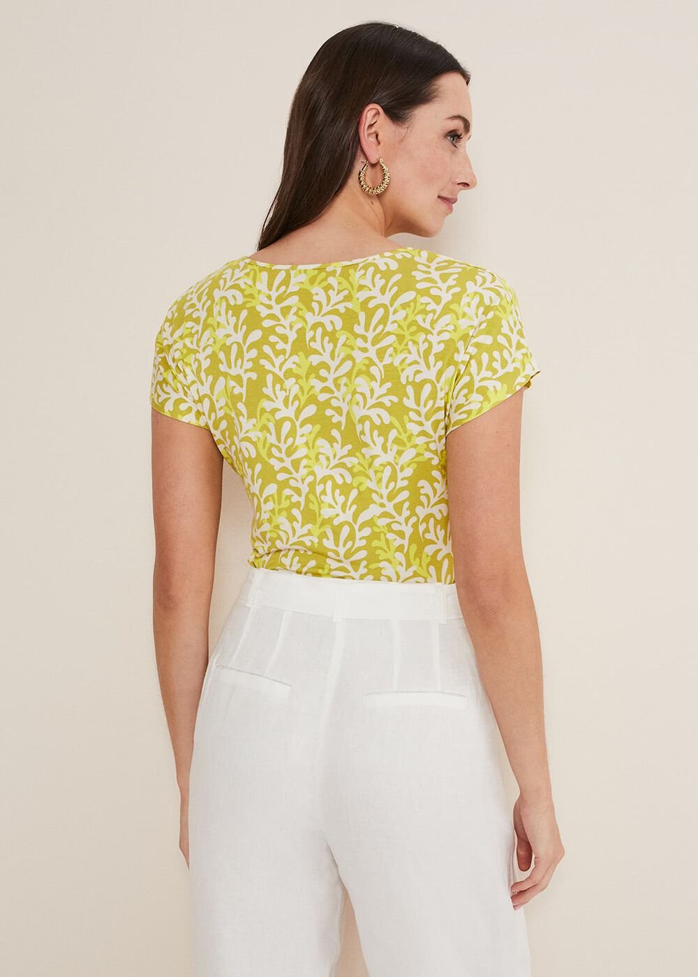 Rena Keyhole Top Yellow