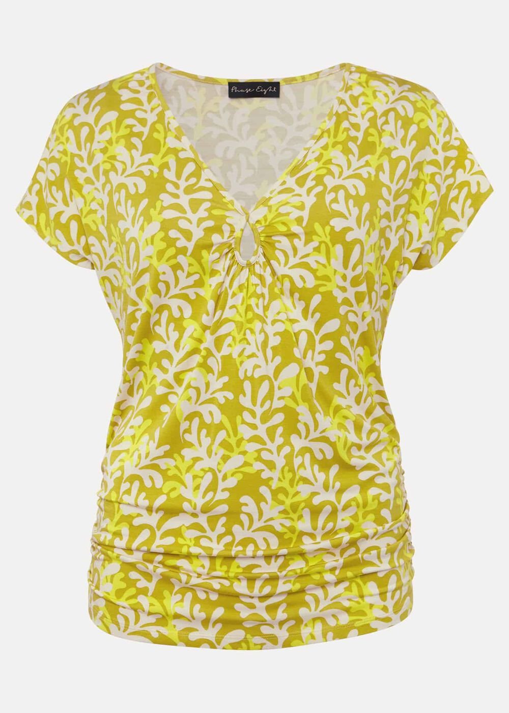 Rena Keyhole Top Yellow