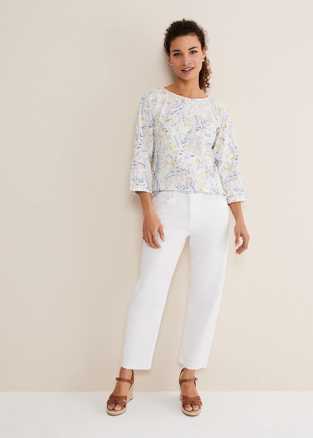 Candie Watercolour Top Multi-Coloured