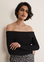Emili Bardot Top Black