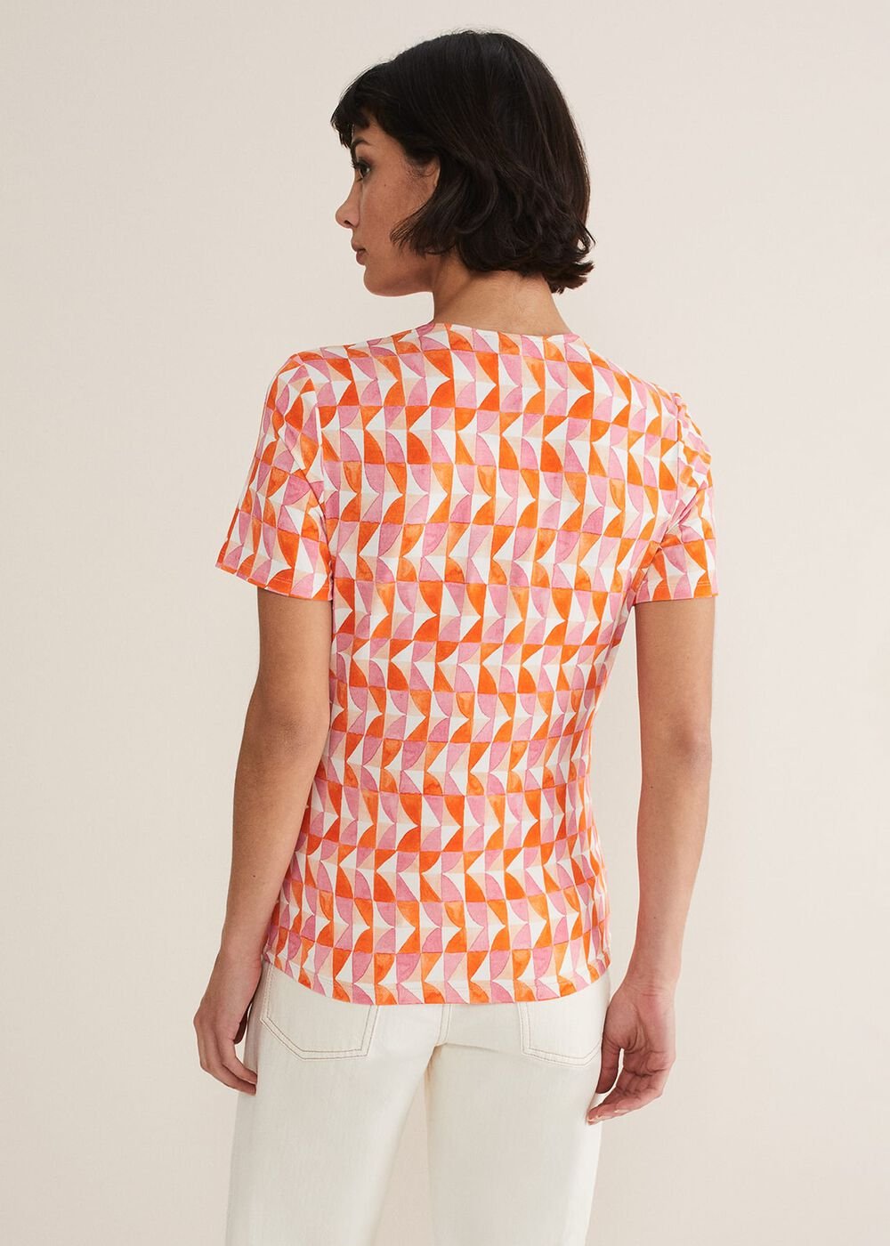 Loicia Geo Wrap Top Pink