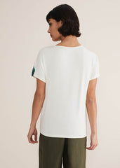 Fiorella Tie Front Top Ivory