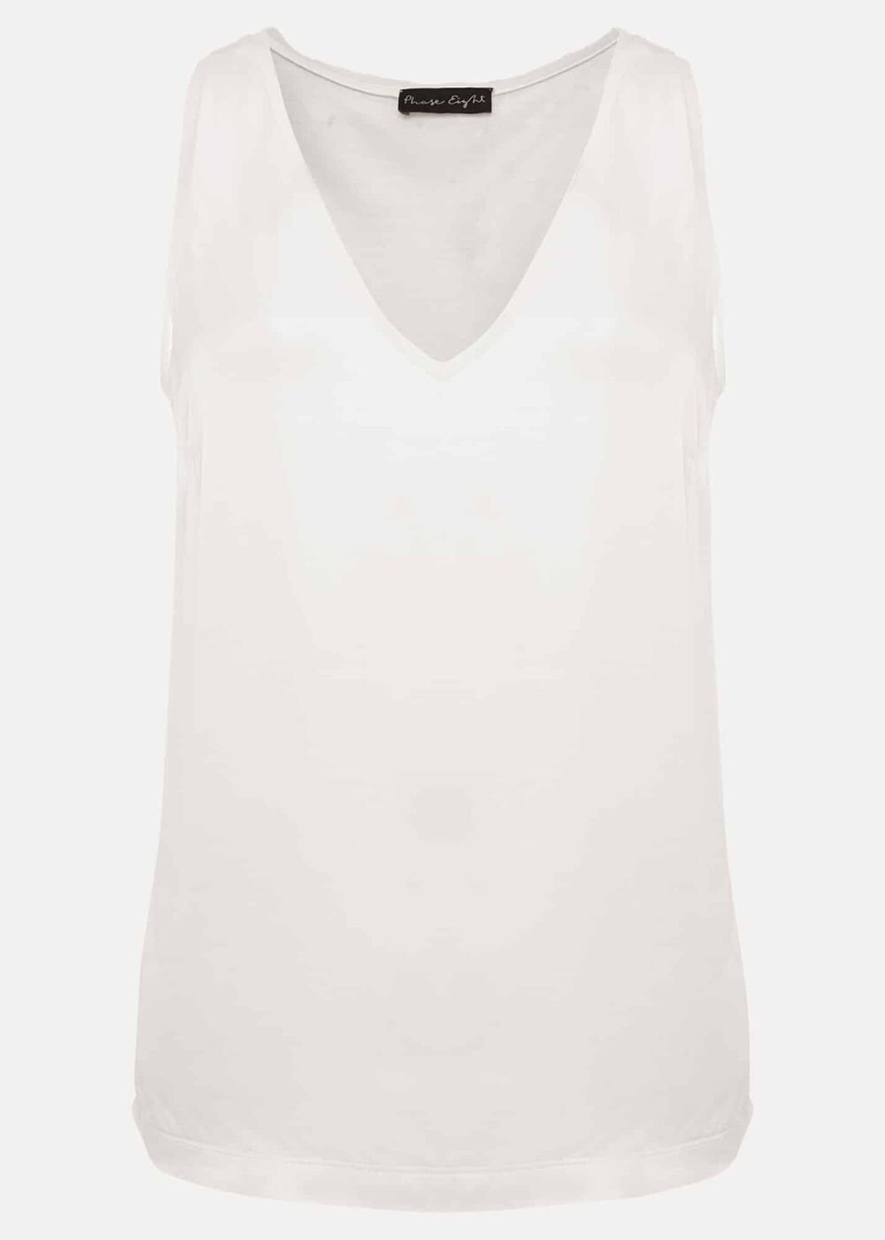Bellamy Satin Sleeveless Top Oyster