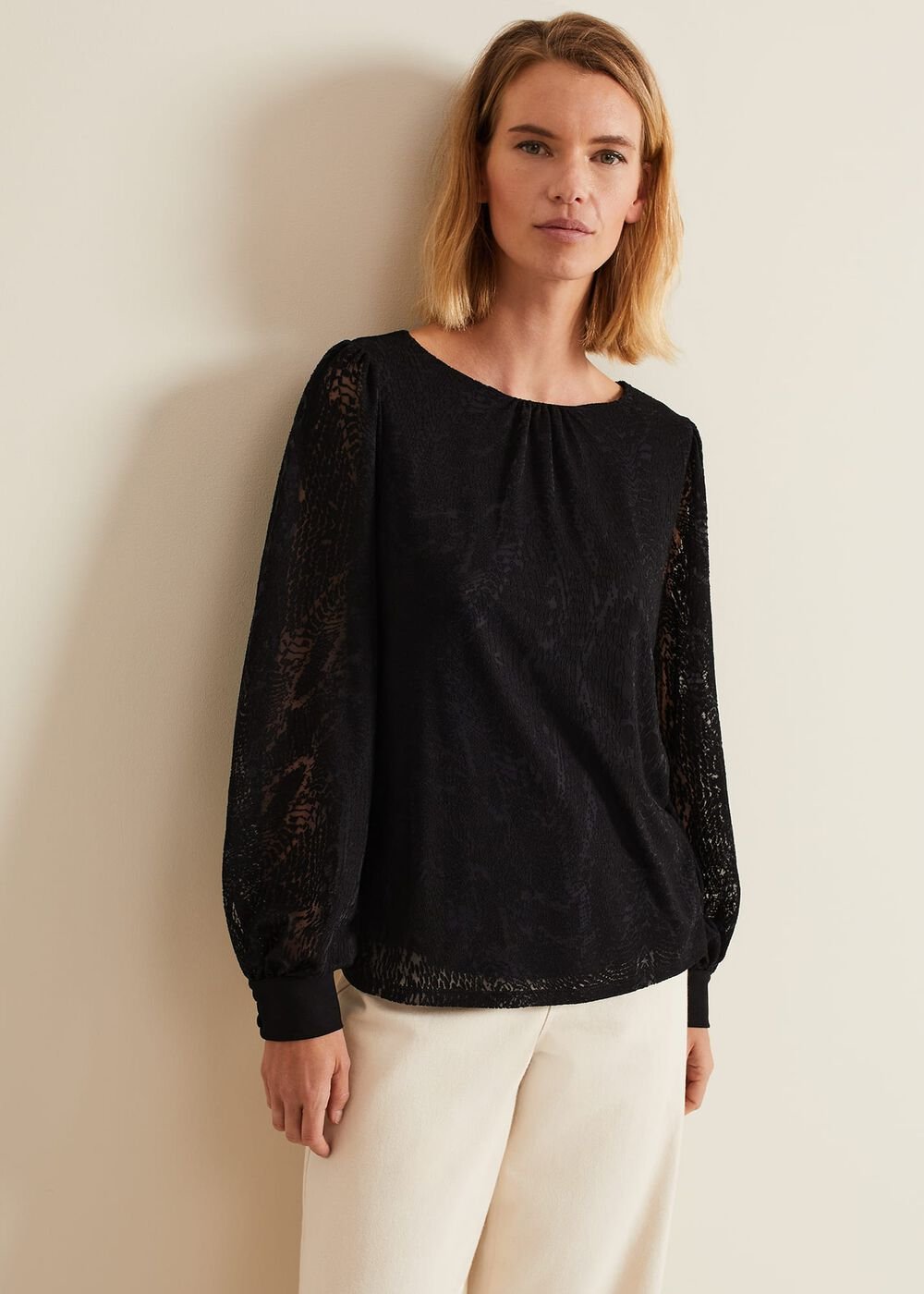 Azarliah Snake Burnout Top Black