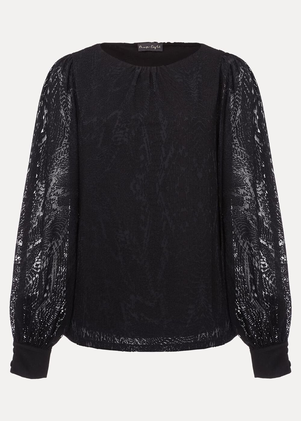 Azarliah Snake Burnout Top Black
