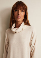 Gwen Eyelet Snuggle Top Oatmeal