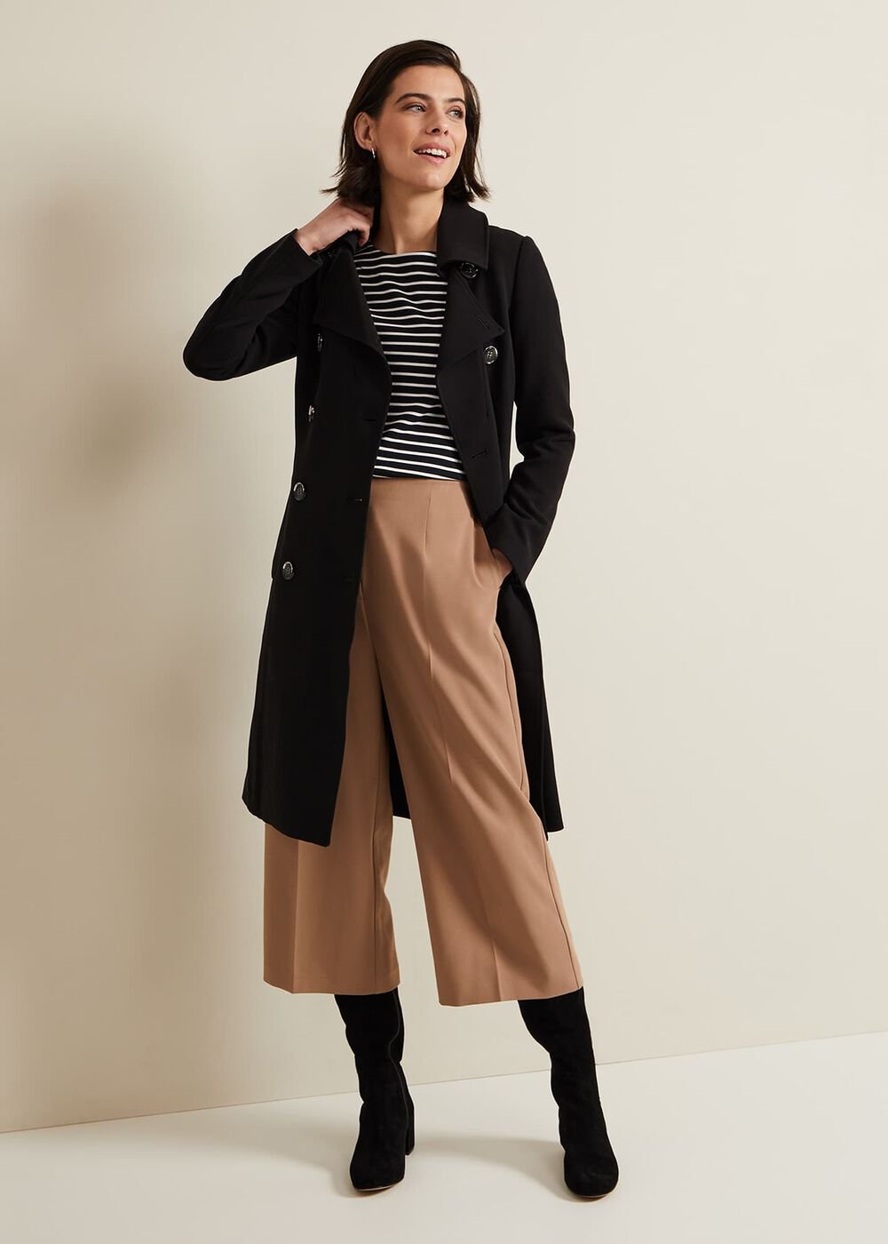 Orabella Stripe Top Navy