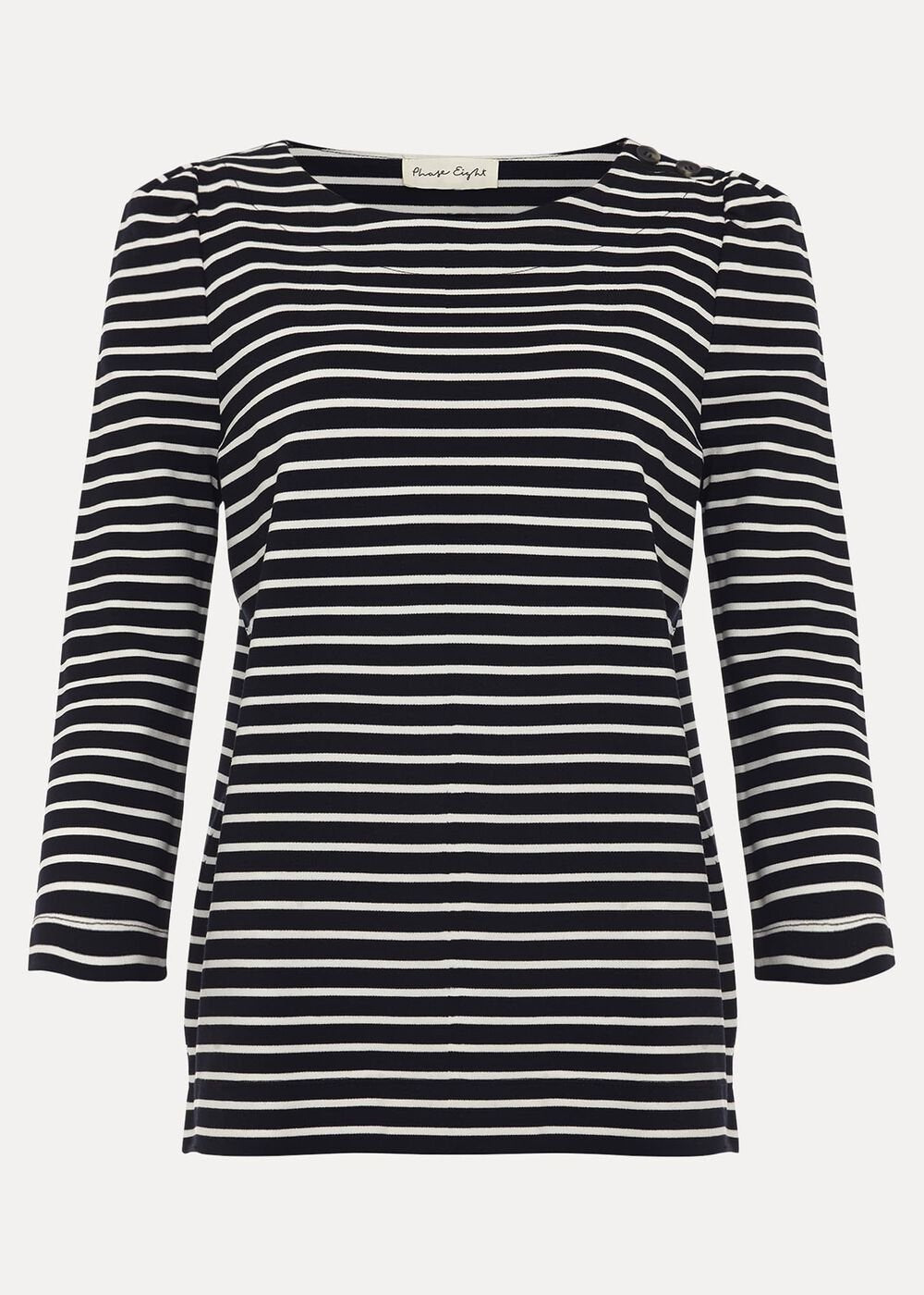 Orabella Stripe Top Navy