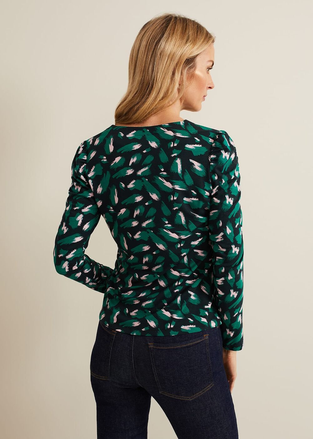 Sindy Animal Print Top Multi-Coloured