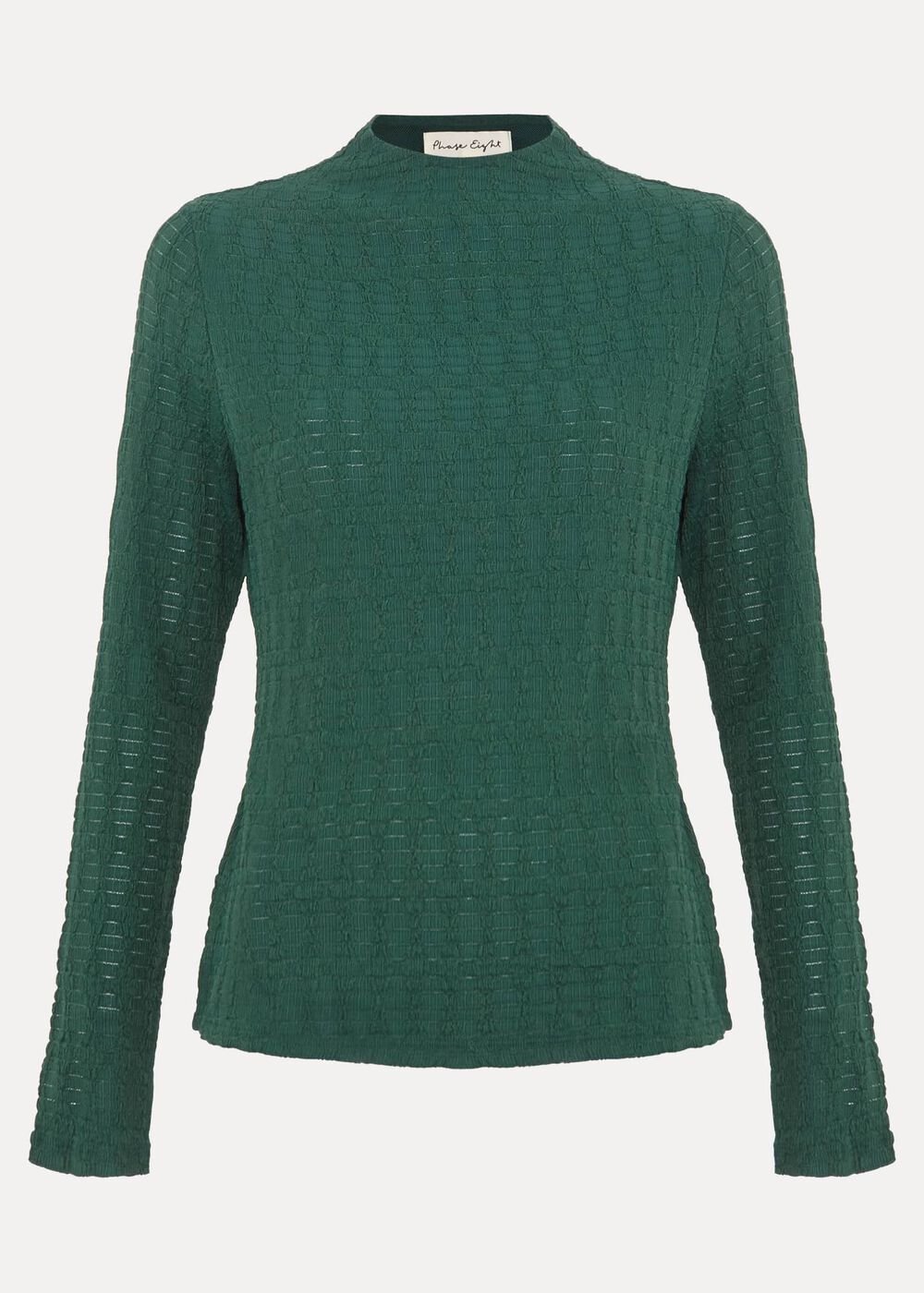 Haylee Sleeveless Texture Top Green