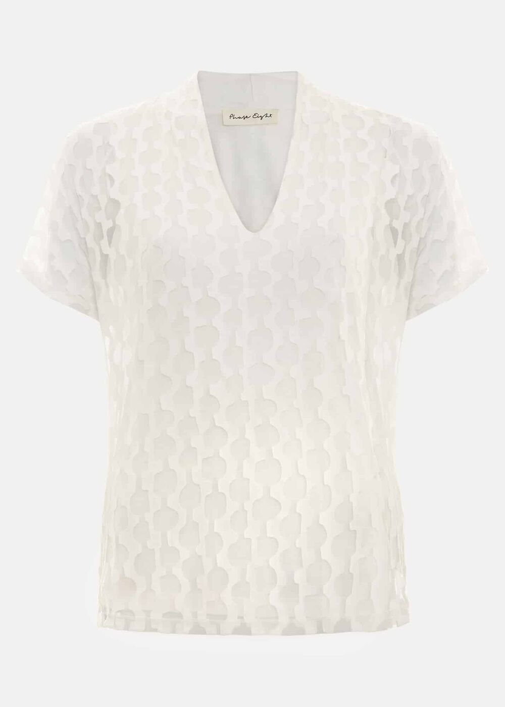 Lara Burnout Top Ivory
