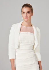 Fay Fluffy Bolero Ivory