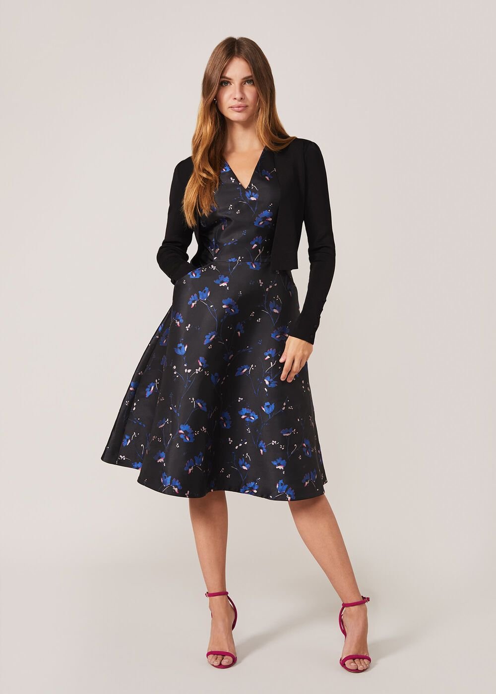 Adah Knitted Occasion Jacket Black