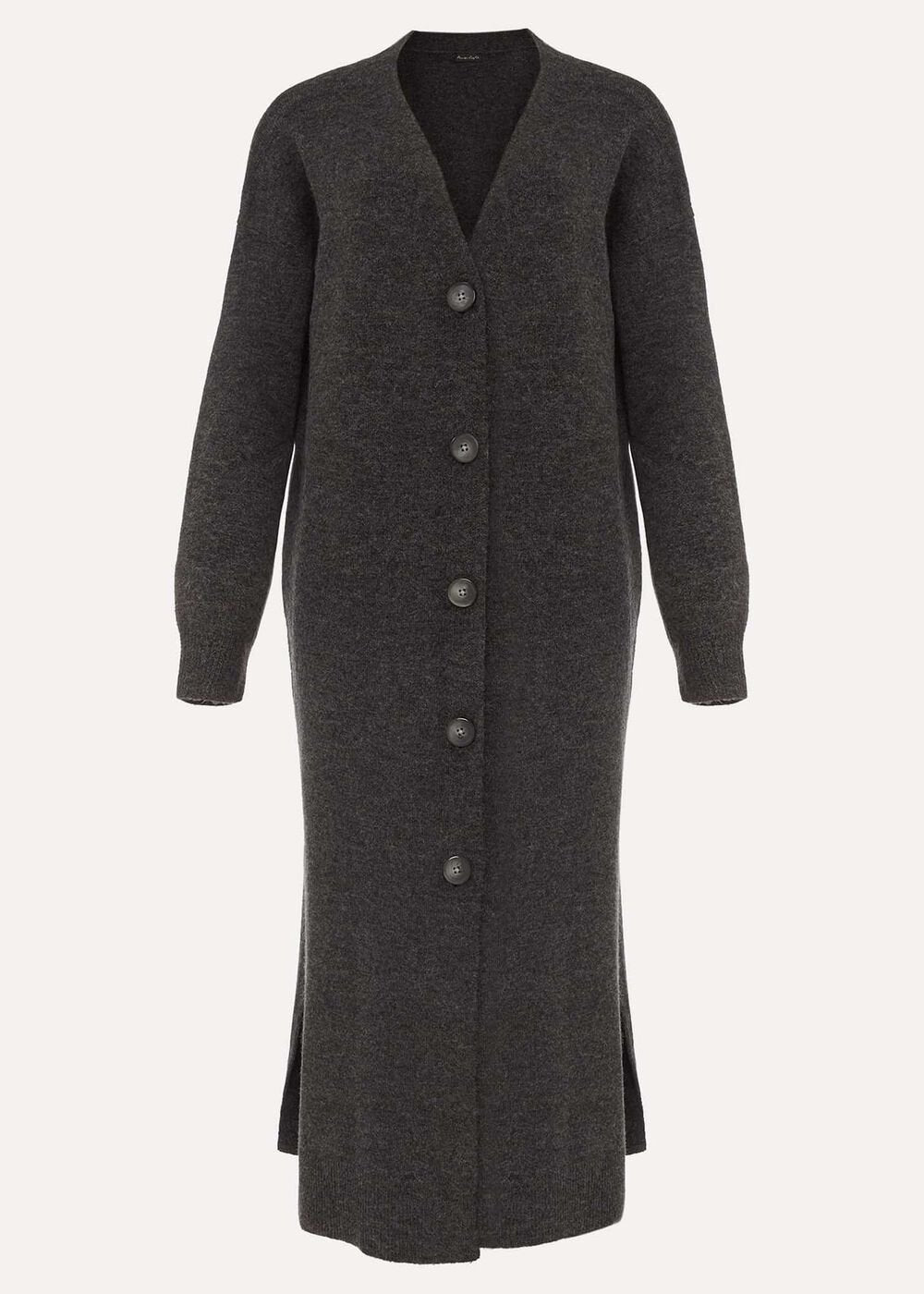 Sybille Maxi Cardigan Charcoal