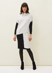 Flo Colourblock Knitted Co-Ord Jumper Black/Grey