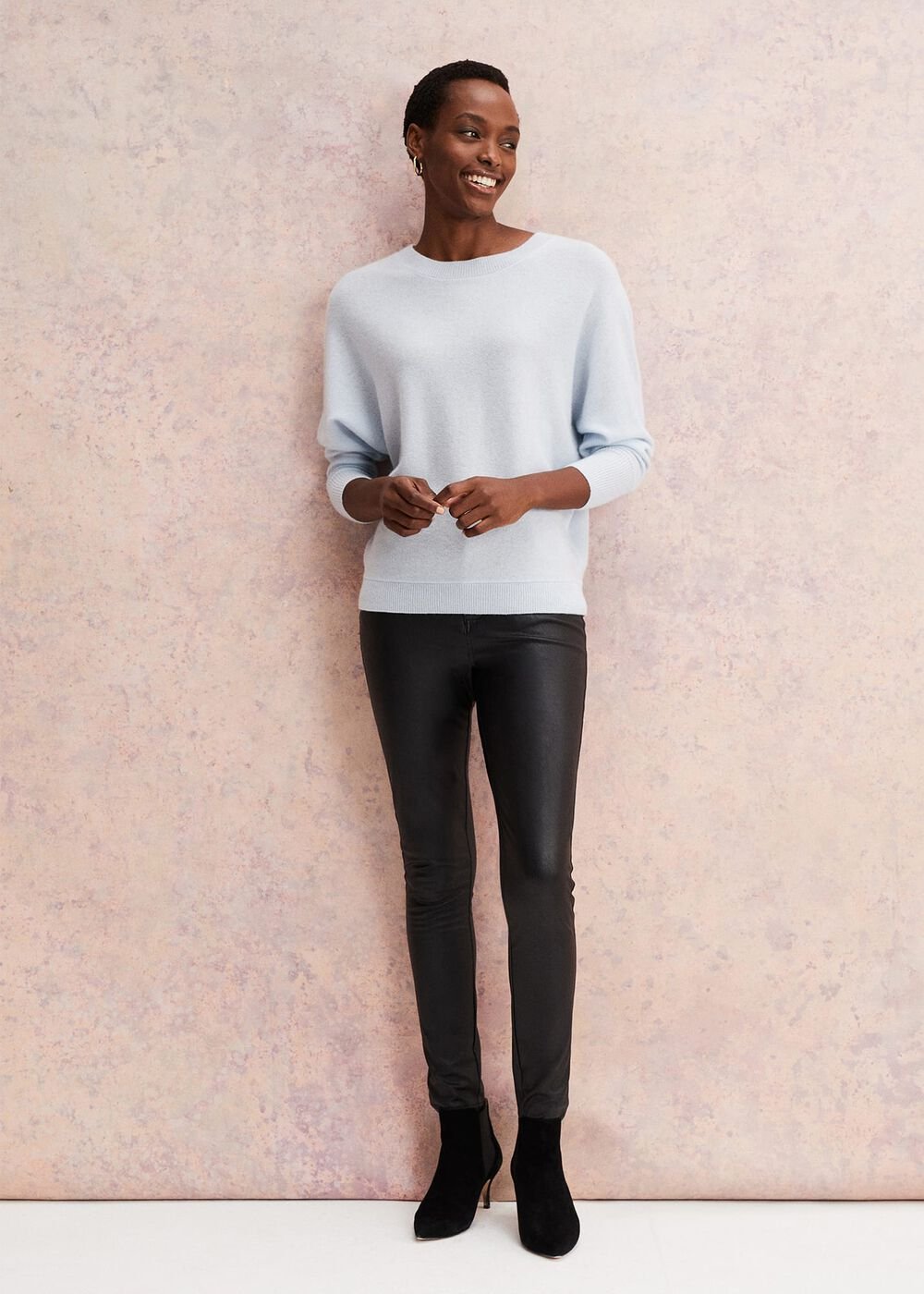 Beatrice Cashmere Jumper Soft Blue