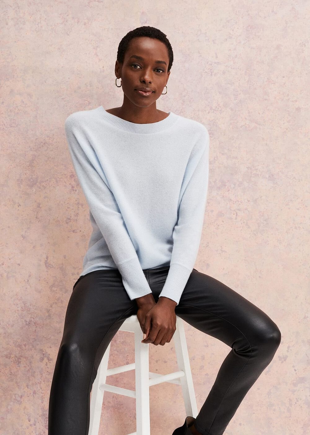 Beatrice Cashmere Jumper Soft Blue