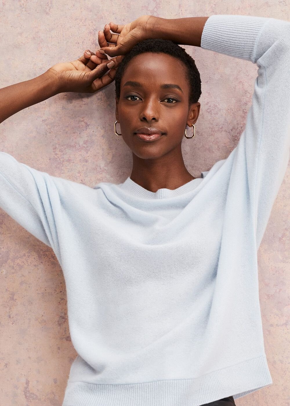 Beatrice Cashmere Jumper Soft Blue