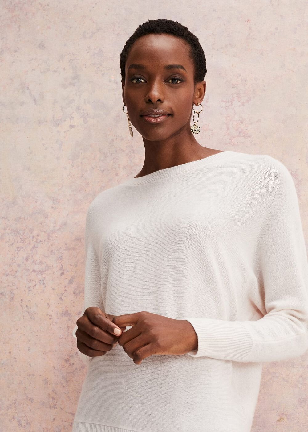 Beatrice Cashmere Jumper Pale Pink