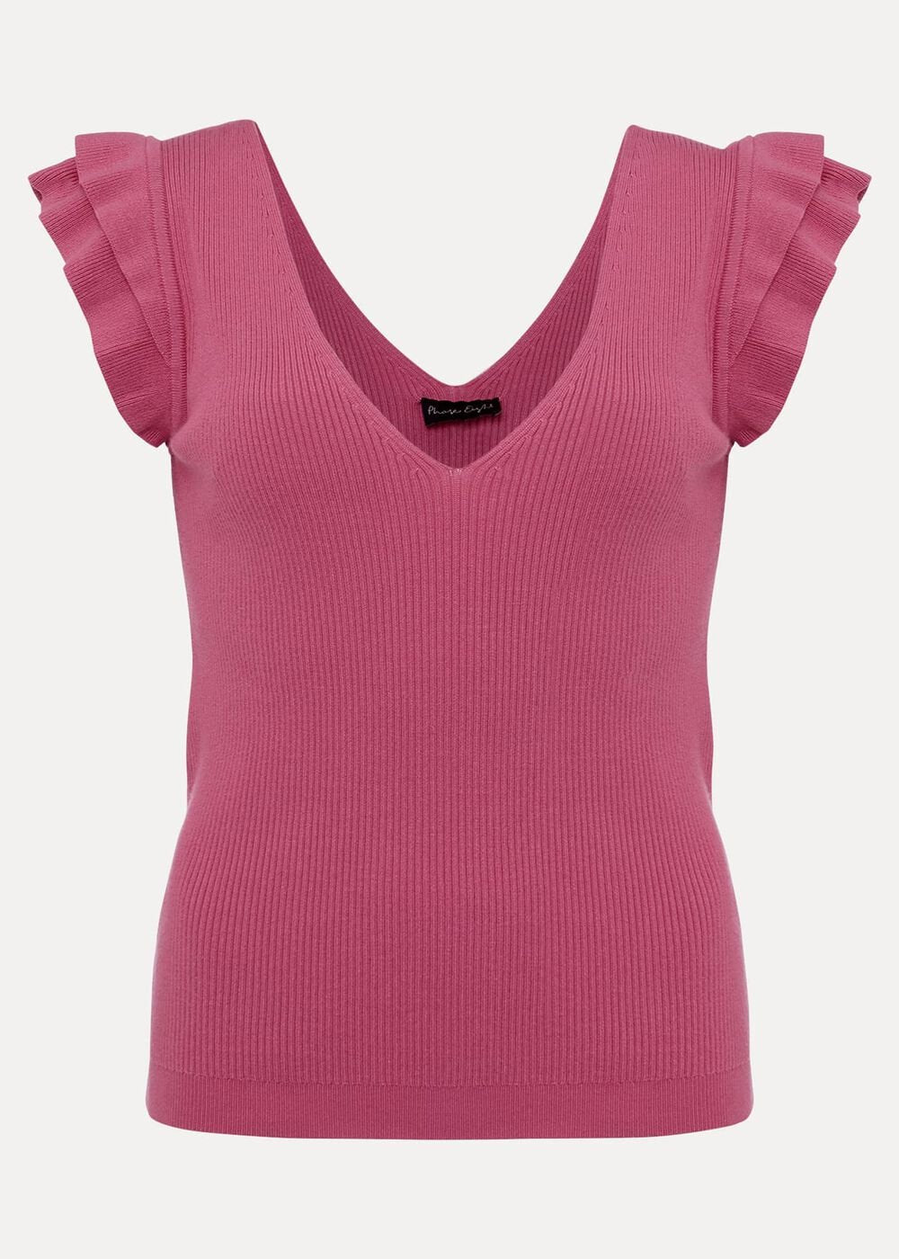 Flory Frill Sleeve Vest Pink