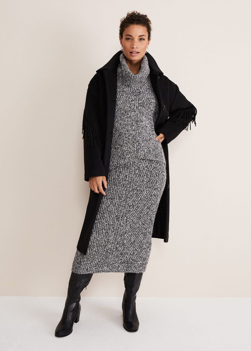 Marina Flecked Chunky Coord Knit Multi-Coloured