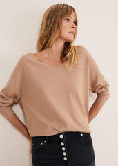 Senita Fine Knit Jumper Camel