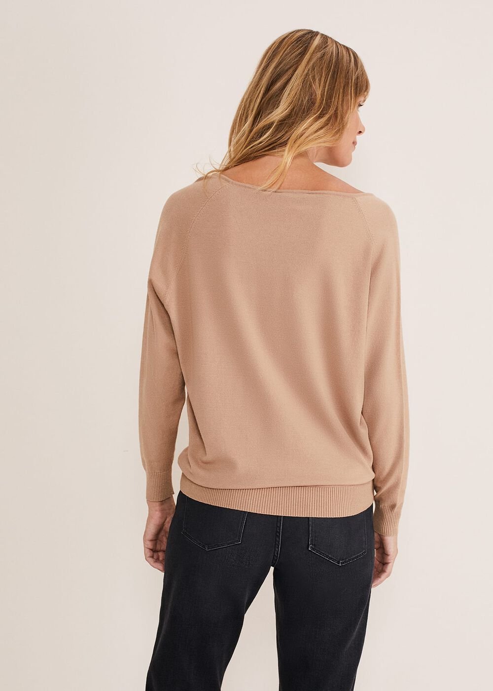Senita Fine Knit Jumper Camel
