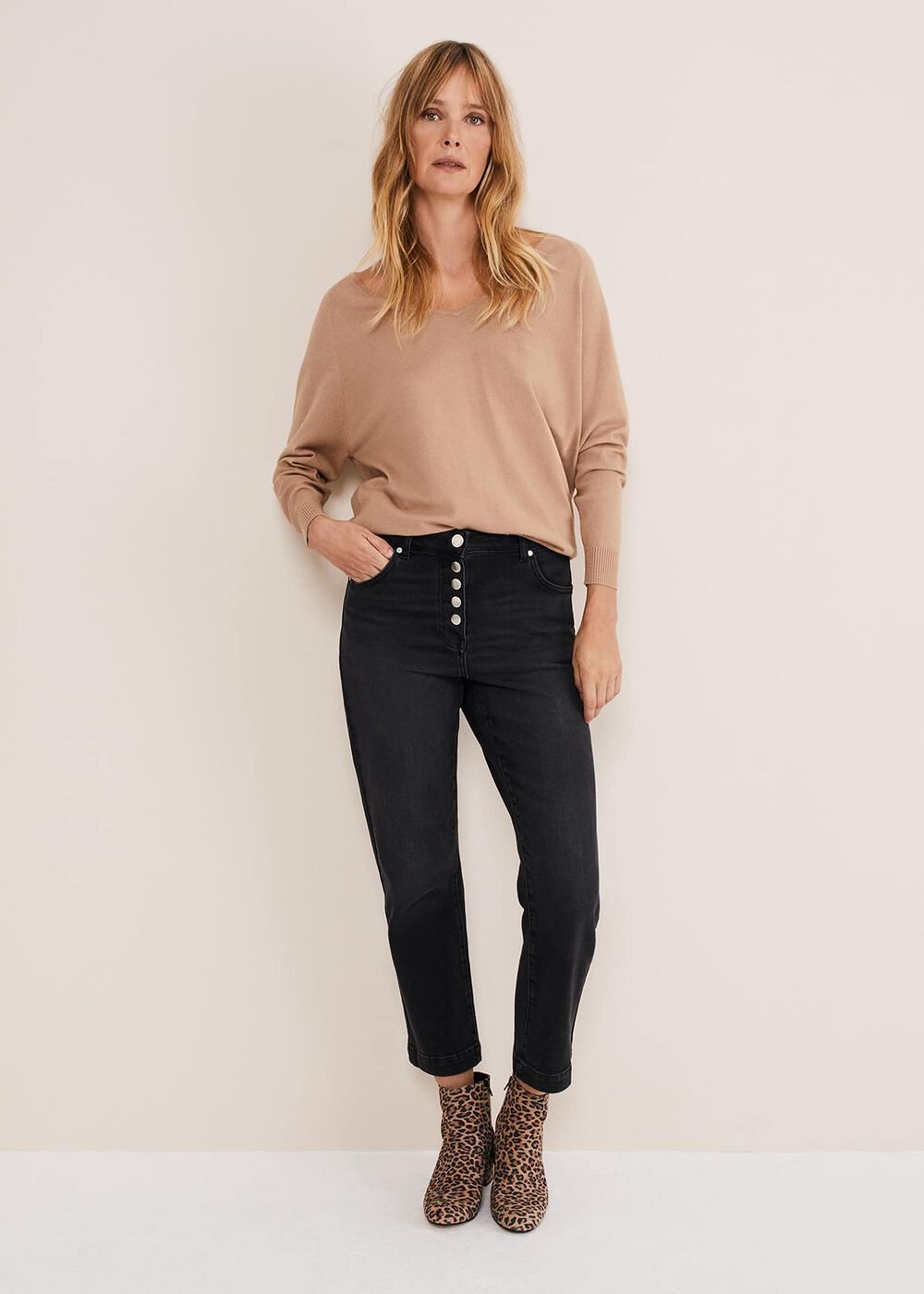 Senita Fine Knit Jumper Camel