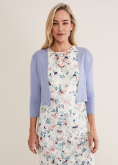 Salma Lightweight Knitted Jacket Cornflower