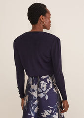 Adah Knitted Jacket Navy