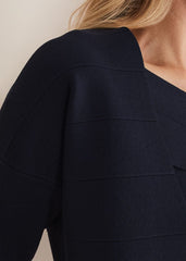 Delphi Bandage Knitted Cover Up Navy